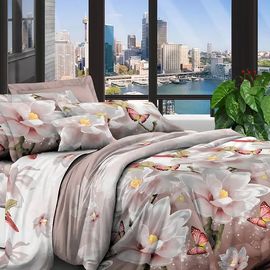 Комплект постельного белья Мирабелла Лотос, Колір комплекту: Лотос, Розмір: 1,5 спальний, Розмір наволочки: 50*70