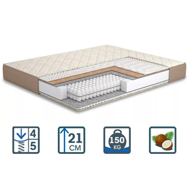 Матрац Айріш Кокос / Irish Cocos, Довжина: 190см, Ширина: 140см
