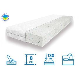 Матрас-топпер Юнайтед 8см, Высота матраса: 8 см, Длина: 190см, Ширина: 160см