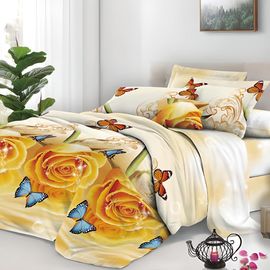 Комплект постельного белья Мирабелла Нежная Роза, Цвет комплекта: Нежная Роза, Размер: 1,5 спальный, Размер наволочки: 50*70