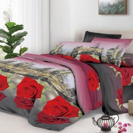 Комплект постельного белья Мирабелла Розы Люкс, Цвет комплекта: Розы Люкс, Размер: 1,5 спальный, Размер наволочки: 50*70