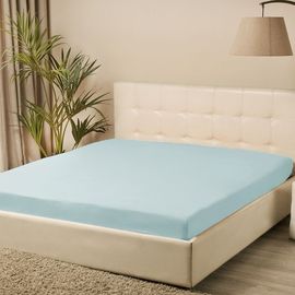 Простыни на резинке Мелодия, бирюза, Цвет: Бирюзовый , Длина: 200см, Ширина: 120см