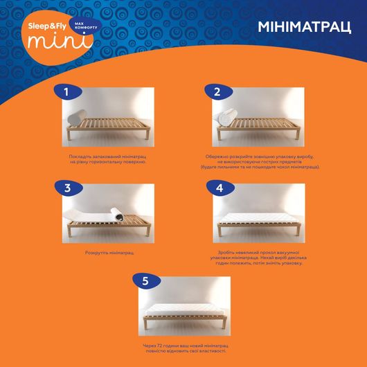 Мини-матрас топпер FLEX 2in1 KOKOS / ФЛЕКС 2в1 КОКОС, Высота: 7см, Длина: 190см, Ширина: 70см, изображение 7