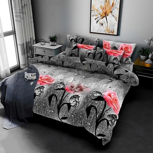 Комплект постельного белья Мирабелла Сумерки, Цвет комплекта: Сумерки , Размер: Евро , Размер наволочки: 70*70