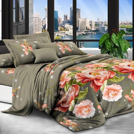 Комплект постельного белья Мирабелла Свадьба, Цвет комплекта: Свадьба , Размер: 1,5 спальный, Размер наволочки: 70*70