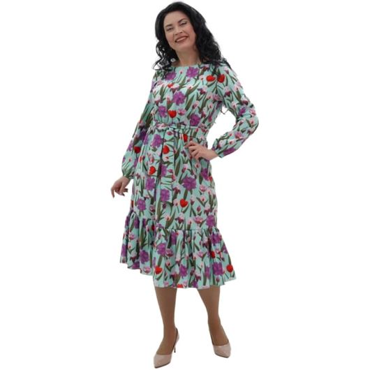 Сукня Квітнева, світло-зелена, Колір: Світло зелений, Розмір: L