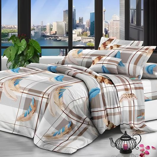 Комплект постельного белья Примавера, Модерн, Цвет комплекта: Модерн , Размер: 1,5 спальный, Размер наволочки: 50*70