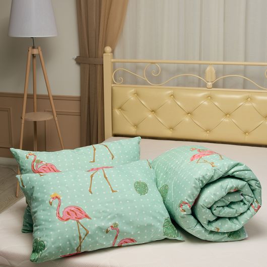 Комплект для сну Солодкі Мрії Фламінго, Колір комплекту: Фламінго , Розмір: 1,5 спальний, Розмір наволочки: 70*70, изображение 3