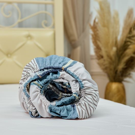 Простирадла на резiнцi Мелодія, клітина, Колір:  Клітина, Довжина: 200см, Ширина: 160см, изображение 8