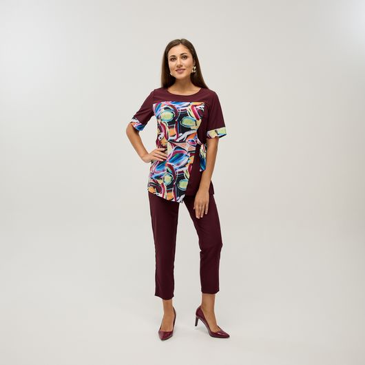 Костюм Ребекка, бордовый, Цвет: Бордовый , Размер: 58, изображение 2