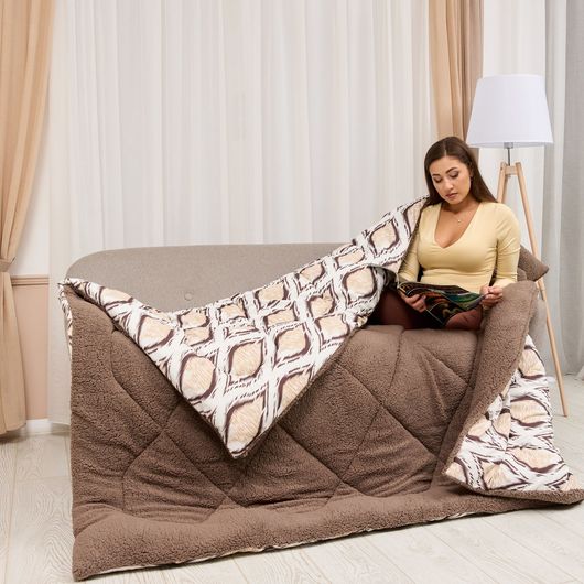 Одеяло Зимний вальс Геометрия, Цвет: Геометрия , Размер: 1,5 спальное , изображение 4