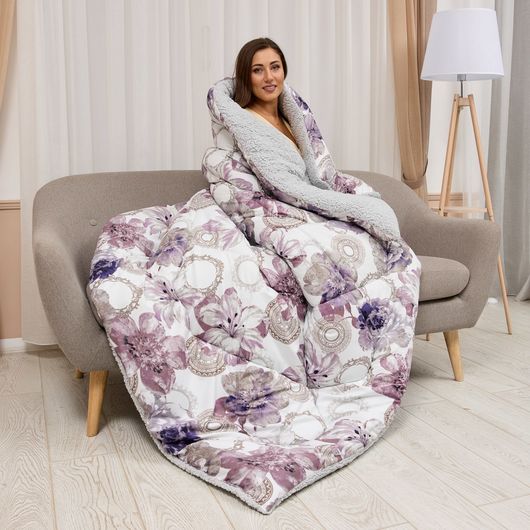 Одеяло Зимний вальс Цветы, Цвет: Цветы , Размер: 1 спальное , изображение 8